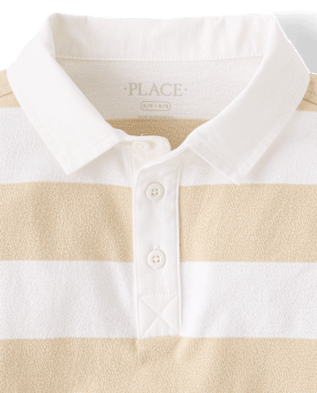 Kids Striped Rugby Polo