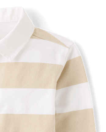 Kids Striped Rugby Polo