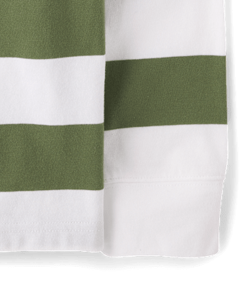Kids Striped Rugby Polo