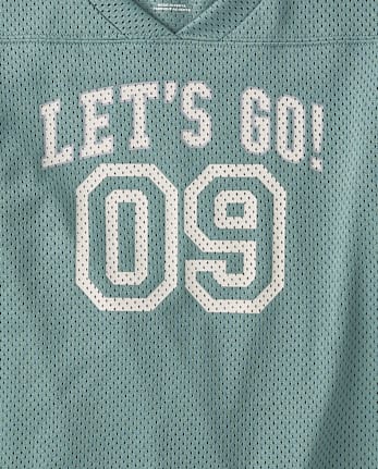 Kids Quick Dry Graphic Mesh Football Jersey