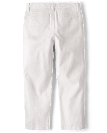 Boys Stretch Straight Chino Pants