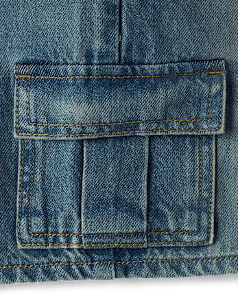 Short cargo en jean pour garçon