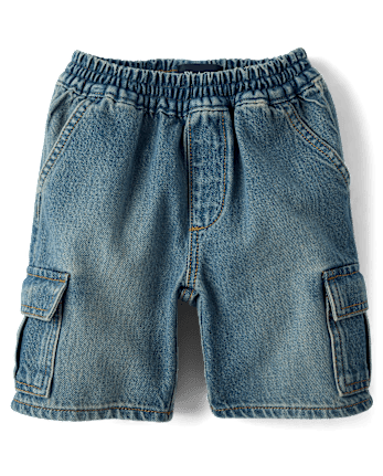 Boys Pull On Cargo Jean Shorts