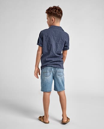 Boys Ripped Jean Shorts