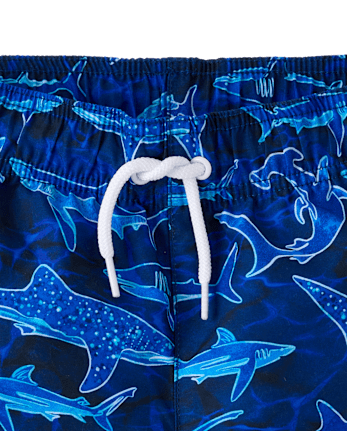 Boys Print Swim Trunks