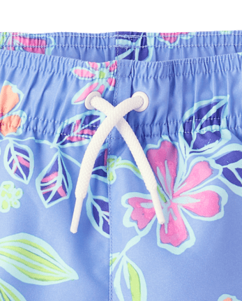 Boys Print Swim Trunks