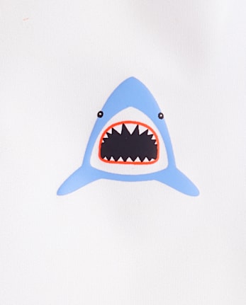 Boys Shark Rashguard Swimsuit