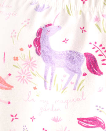 Baby Girls Unicorn Ruffle Leggings 2-Pack