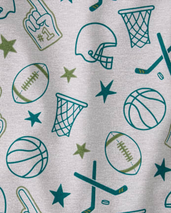 Boys Sports Snug Fit Cotton Pajamas