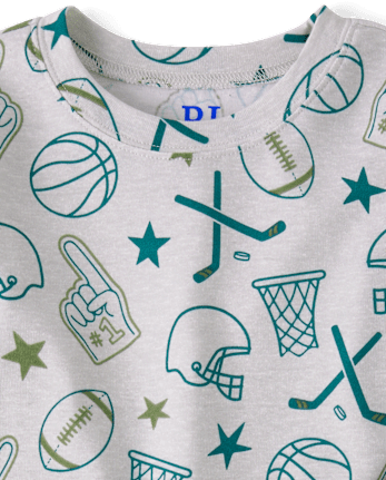 Boys Sports Snug Fit Cotton Pajamas