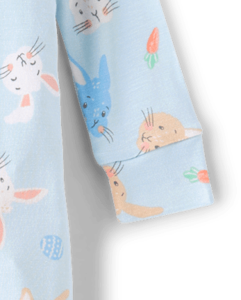 Baby And Toddler Boys Matching Family Easter Footed One Piece Pajamas - Super Soft