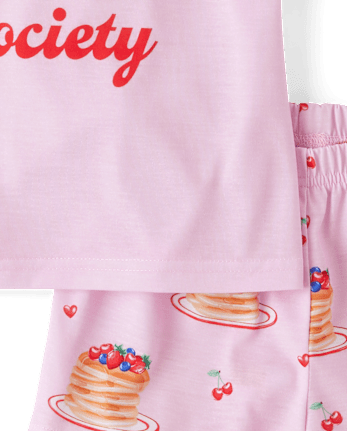 Girls Pancake Society Pajamas