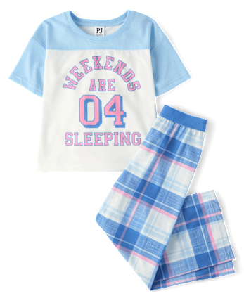 Girls Weekend Plaid Pajamas