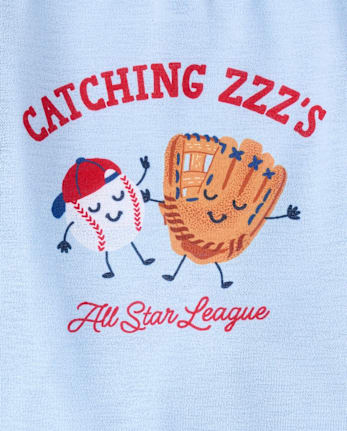 Baby And Toddler Boys Baseball Pajamas