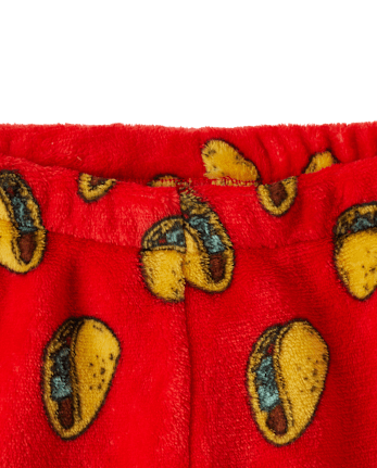 Boys Taco Pajama Shorts - Cozy Fleece