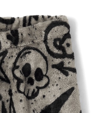 Boys Graffiti Pajama Shorts - Cozy Fleece