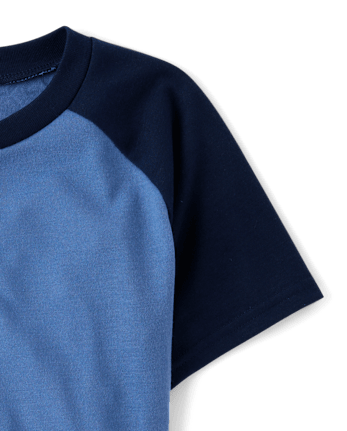 Boys Colorblock Henley Pajama Top