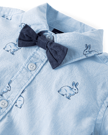 Baby Boys Bunny 2-Piece Outfit Set