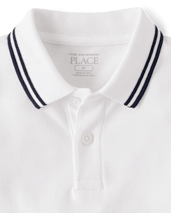 Baby And Toddler Boys Tipping Soft Pique Polo