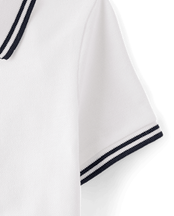 Baby And Toddler Boys Tipping Soft Pique Polo