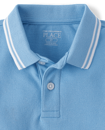 Baby And Toddler Boys Tipping Soft Pique Polo