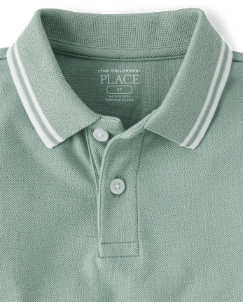 Baby And Toddler Boys Tipping Soft Pique Polo