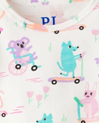 Baby And Toddler Girls Animal Snug Fit Cotton Pajamas