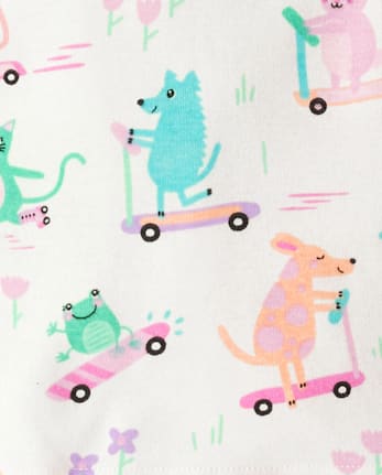 Baby And Toddler Girls Animal Snug Fit Cotton Pajamas