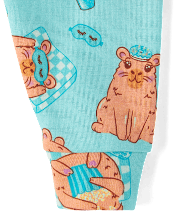 Baby And Toddler Girls Capybara Snug Fit Cotton Pajamas
