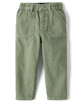 Baby And Toddler Boys Garment Dyed Barrel Jeans