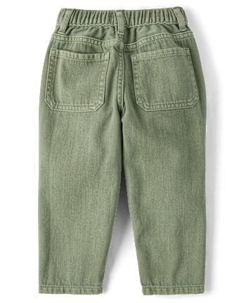 Baby And Toddler Boys Garment Dyed Barrel Jeans