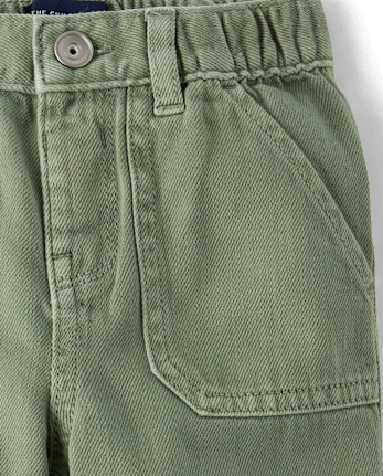 Baby And Toddler Boys Garment Dyed Barrel Jeans