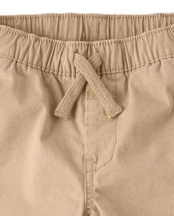 Baby And Toddler Boys Stretch Straight Pull On Chino Pants