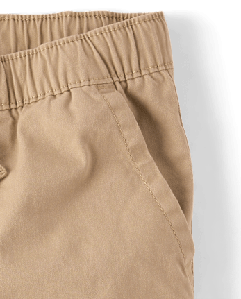 Baby And Toddler Boys Stretch Straight Pull On Chino Pants