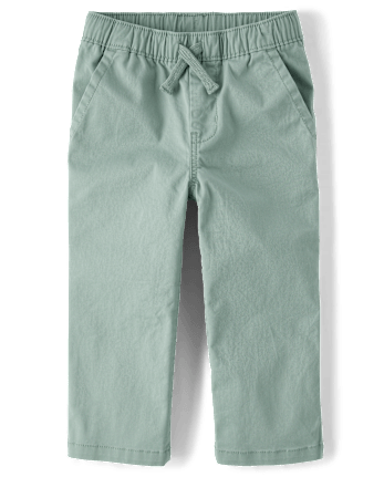 Baby And Toddler Boys Stretch Straight Pull On Chino Pants