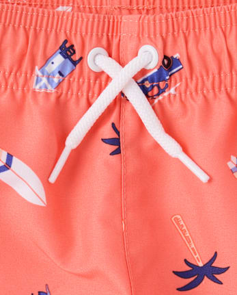 Baby And Toddler Boys Print Rashguard Swimsuit