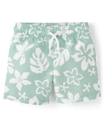 Baby And Toddler Boys Tropical Swim Trunks
