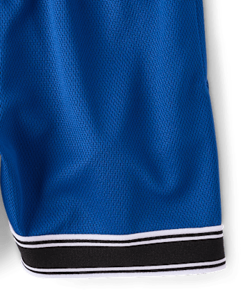 Baby And Toddler Boys Quick Dry Striped Mesh Lined Active Shorts