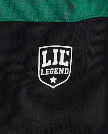 Baby And Toddler Boys Quick Dry Colorblock Mesh Football Top