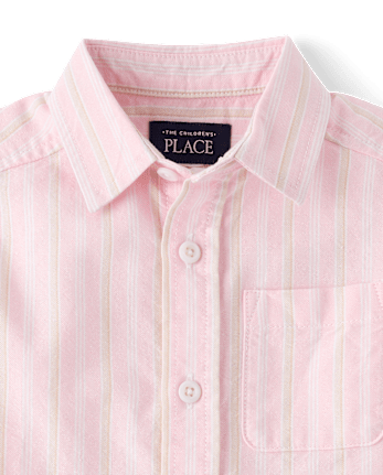 Baby And Toddler Boys Striped Oxford Button Up Shirt