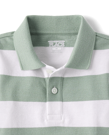 Baby And Toddler Boys Striped Soft Pique Polo