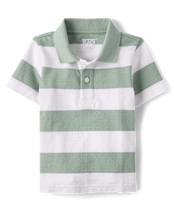 Baby And Toddler Boys Striped Soft Pique Polo