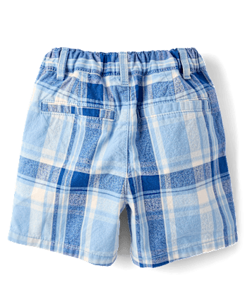 Baby And Toddler Boys Plaid Chino Shorts