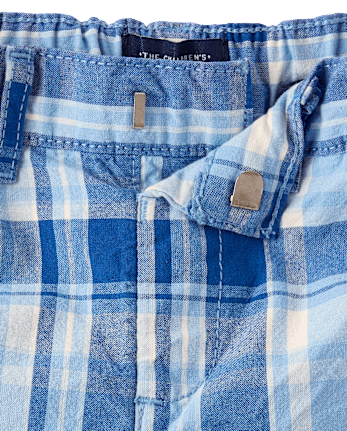 Baby And Toddler Boys Plaid Chino Shorts