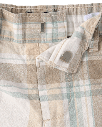 Baby And Toddler Boys Plaid Chino Shorts