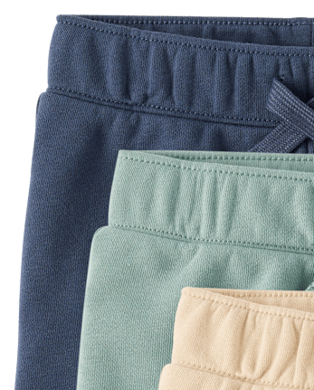 Baby And Toddler Boys French Terry Active Shorts 3-Pack