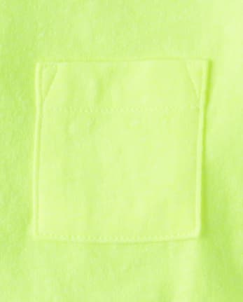 Baby And Toddler Marled Pocket Tee