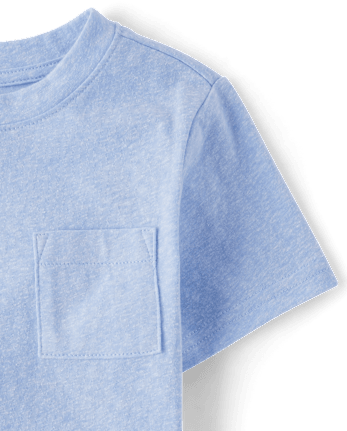 Baby And Toddler Marled Pocket Tee
