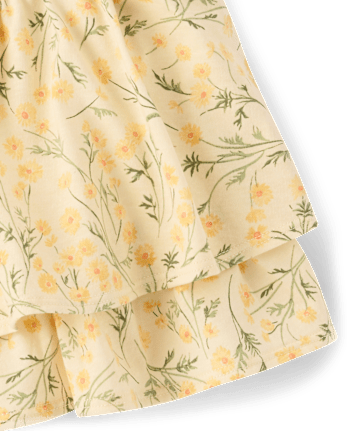Toddler Girls Floral Tiered Ruffle Skort