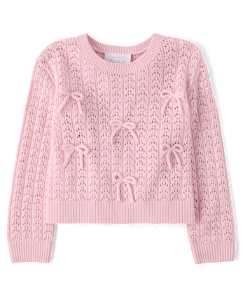 Toddler Girls Bow Sweater